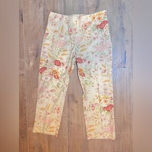 Lauren Ralph Lauren VNTG Mid-rise Floral Cropped Pants